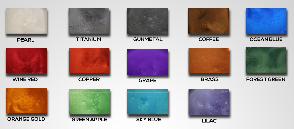 Metallic Epoxy Color Chart